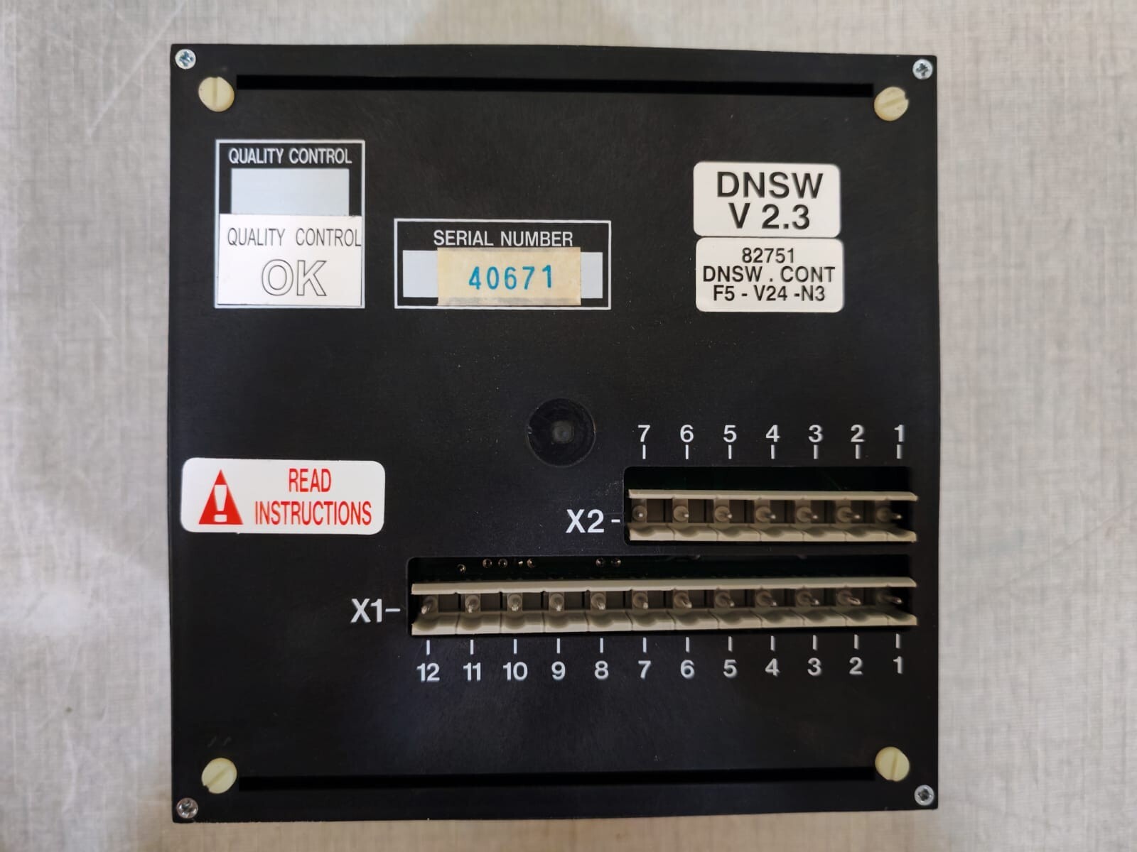 ABB 20.065.82751 ABB F5 V24 N3 Dyna Switch Controller 20.065.82751 9