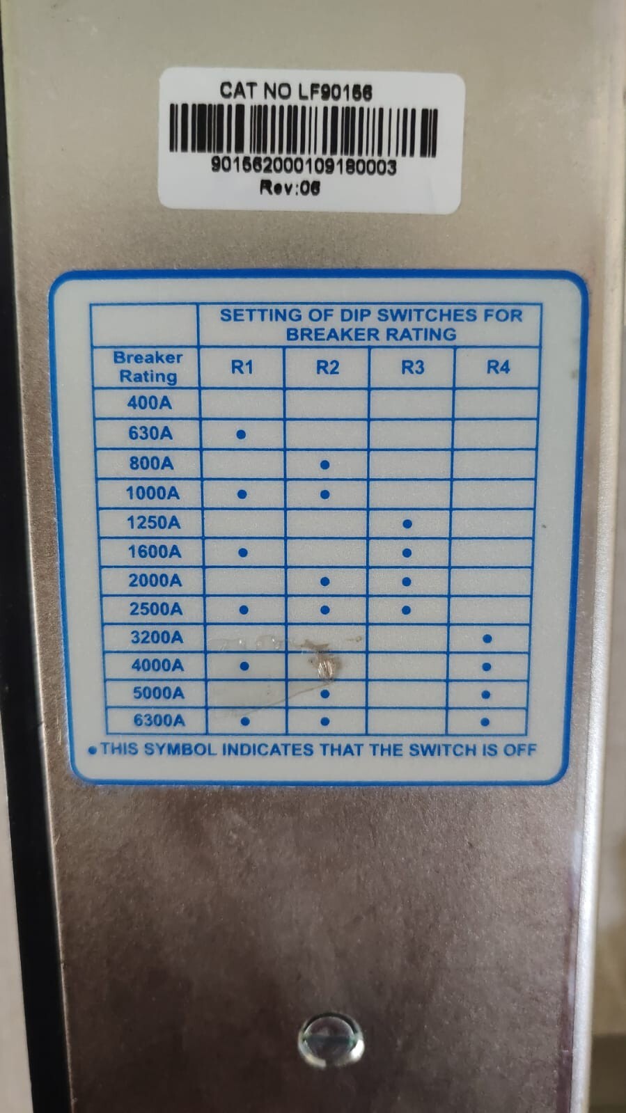 Unbranded LF90156 UN-RS2.5G Air Circuit Breaker System LF90156 Rev: 06 8