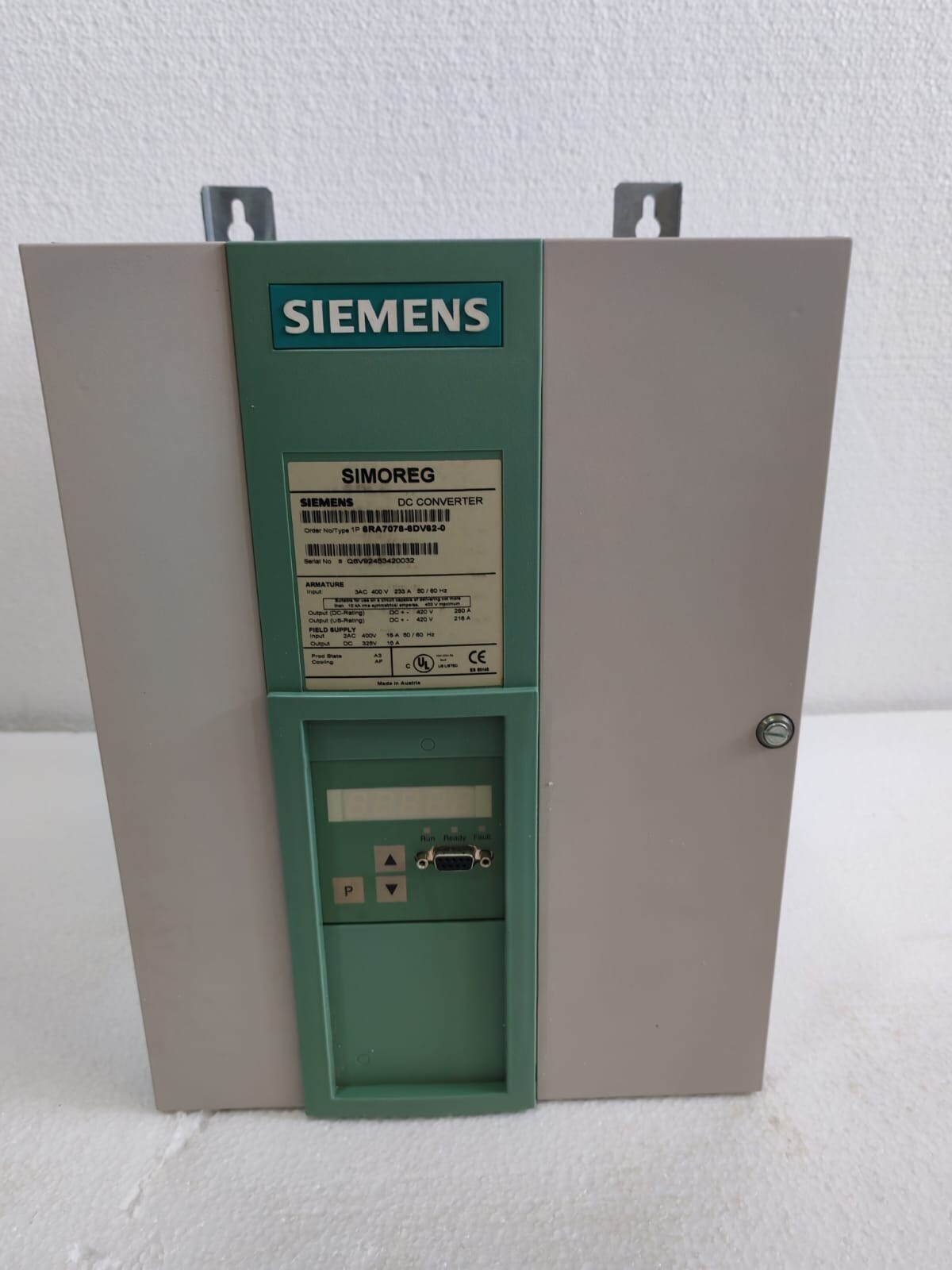 SIEMENS SIMOREG 6RA7078-6DV62-0 DC Converter - Main Unit Only