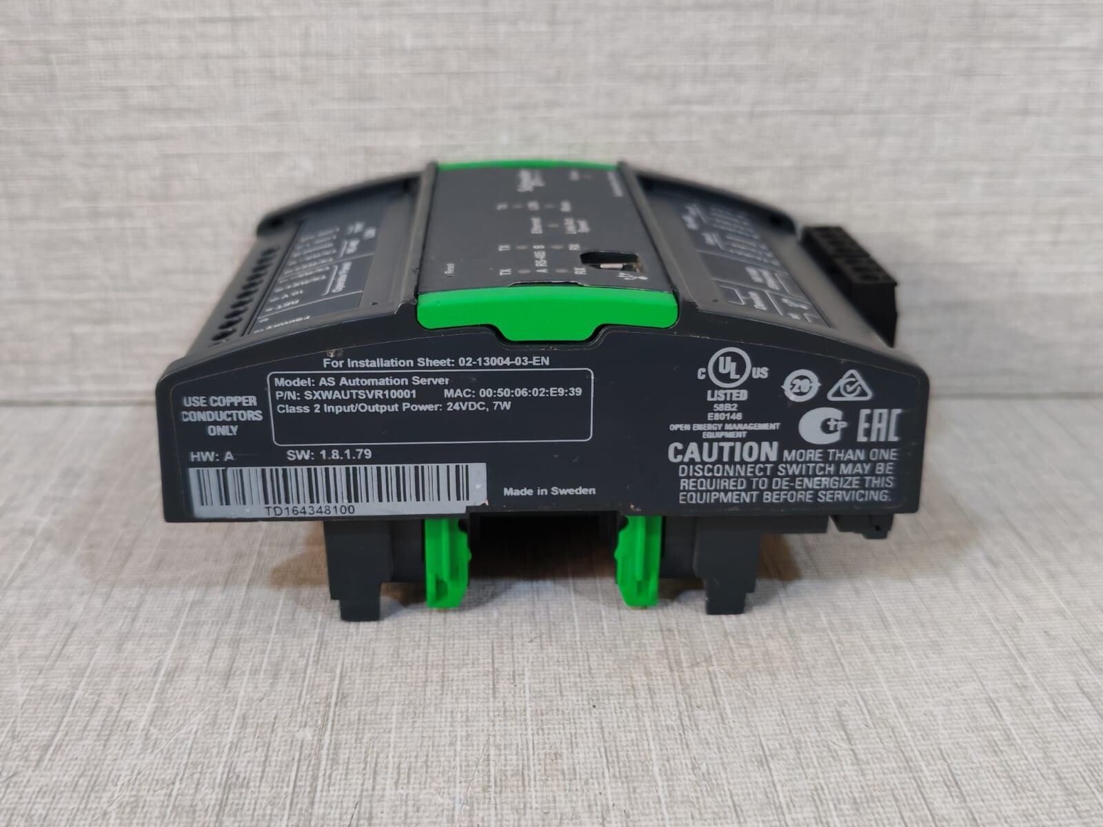 Schneider Electric SXWAUTSVR10001 Schneider Electric AS Automation Server P/n: SXWAUTSVR10001 without Base 4