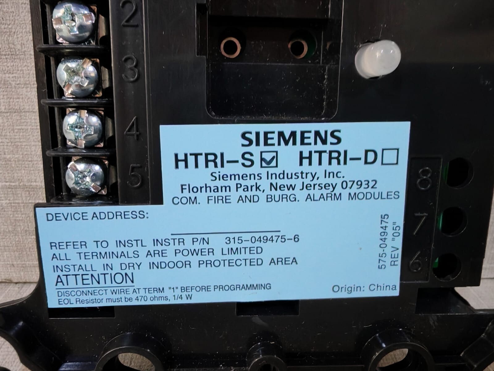 Siemens 500-033370 SIEMENS 500-033370 HTRI-S INTEL INTERFACE MODULE 4
