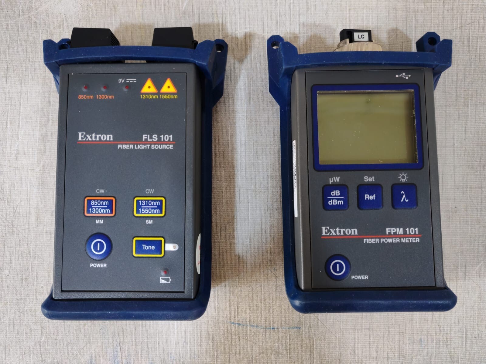 EXTRON EXS4-00-0001PR EXM4-02-0001PR EXTRON FLS 101 Fiber Light Source AND FPM 101 Fiber Power Meter 3