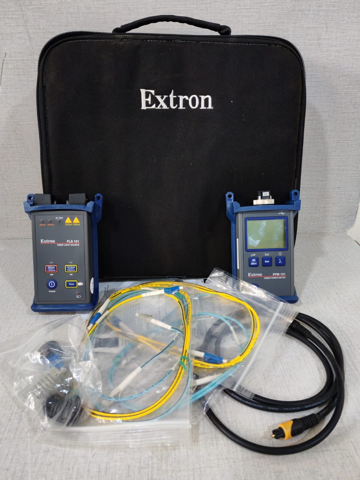 EXTRON FLS 101 Fiber Light Source AND FPM 101 Fiber Power Meter