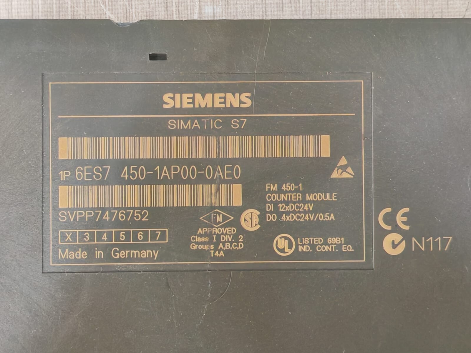 Siemens 6ES7 450-1AP00-0AE0 Siemens Simatic S7 6ES7 450-1AP00-0AE0 PLC Module 2