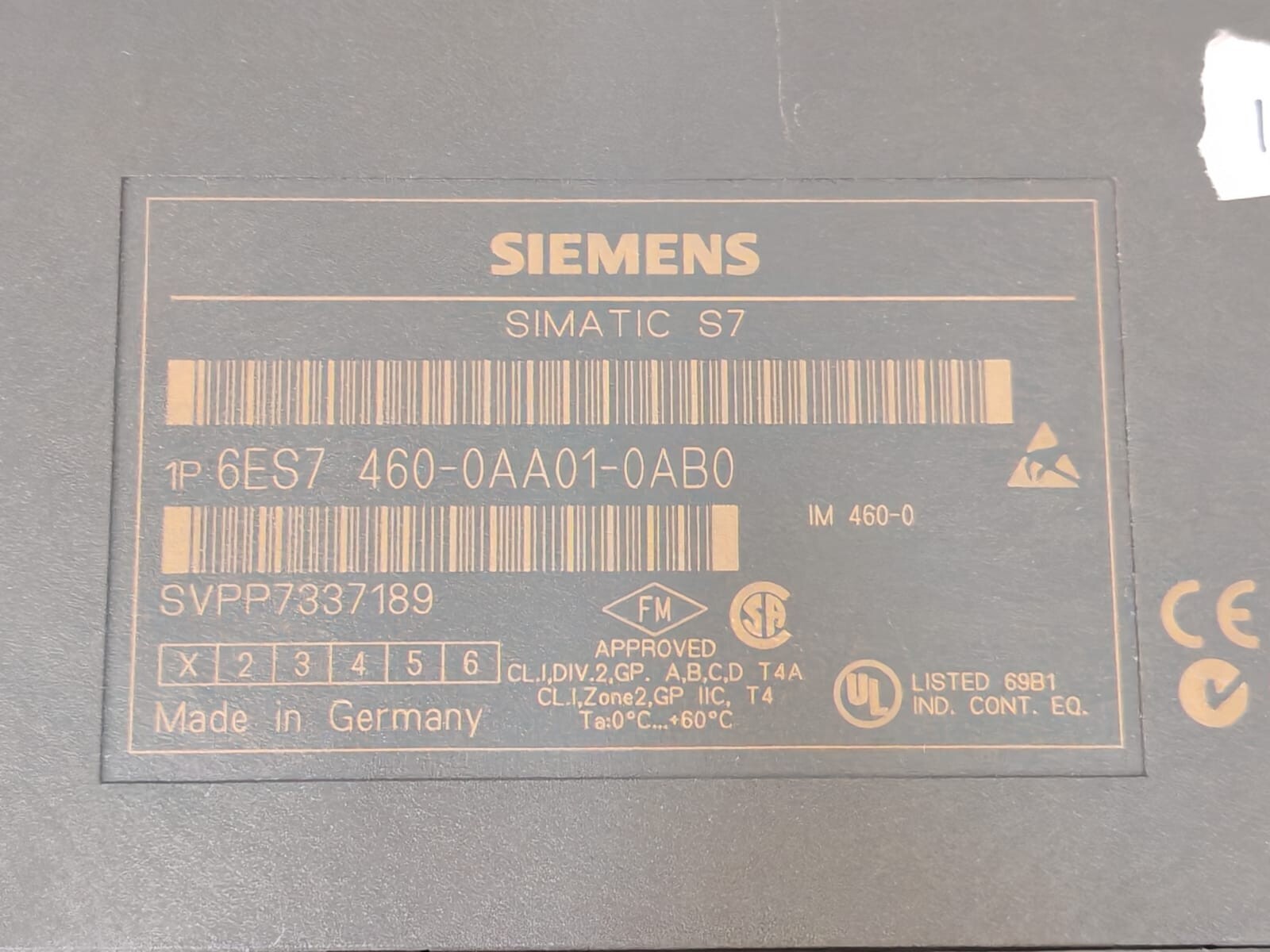 Siemens 6ES7 460-0AA01-0AB0 Siemens SIMATIC S7 6ES7 460-0AA01-0AB0 PLC Module 2