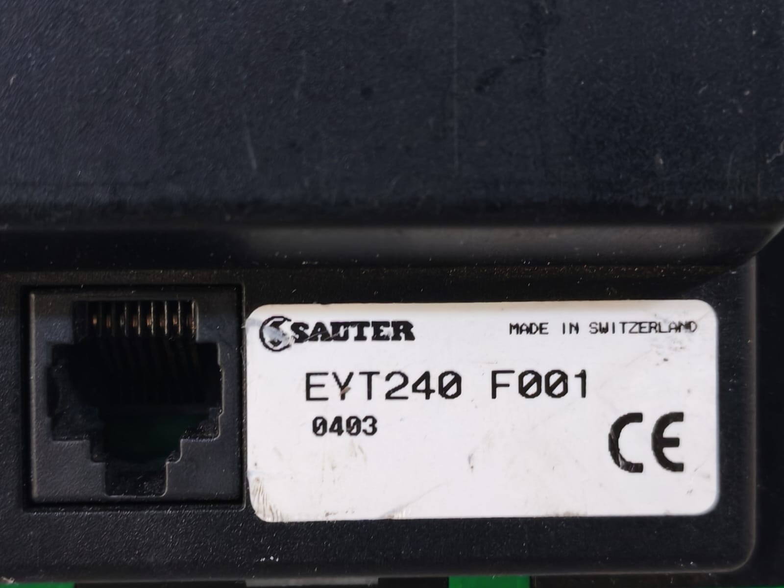 SAUTER EYT240 F001 SAUTER NOVA240 OPERATOR CONTROL PANEL EYT240 F001 6