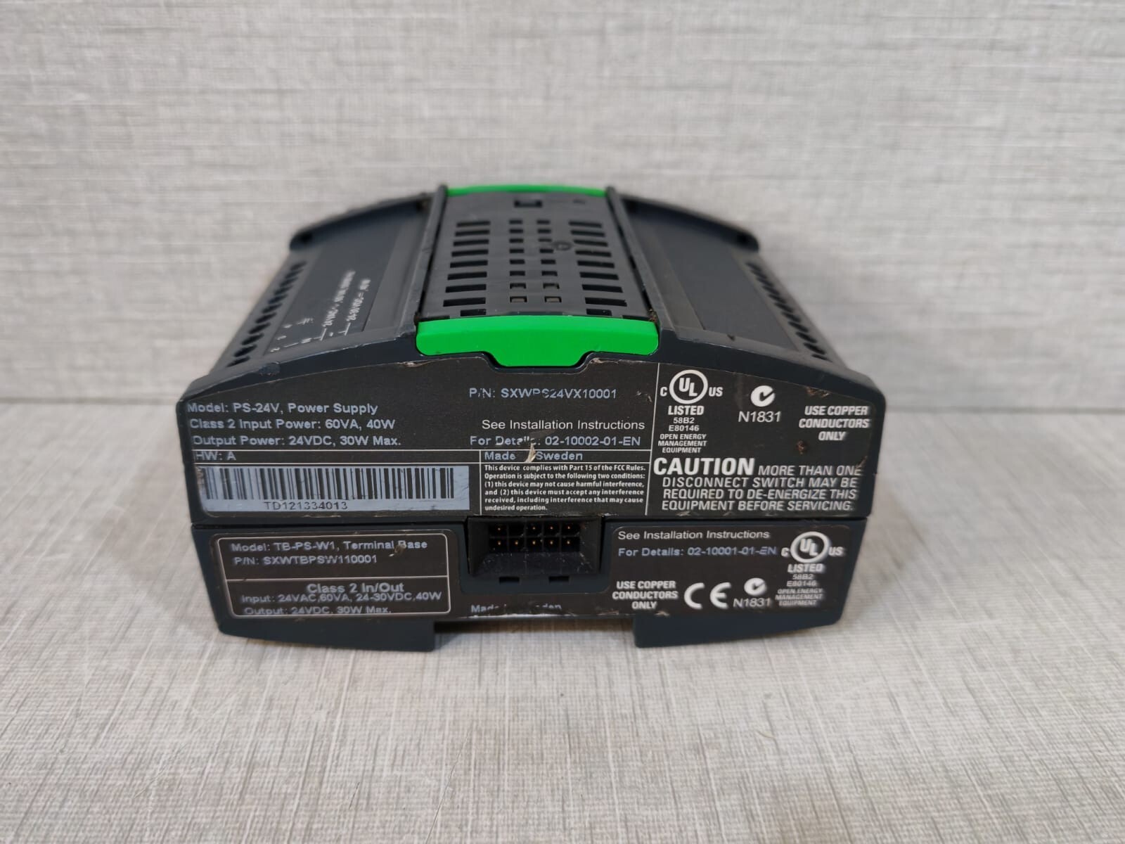 Schneider Electric SXWPS24VX10001 Schneider Electric PS-24V Power Supply P/n: SXWPS24VX10001 with Base 6