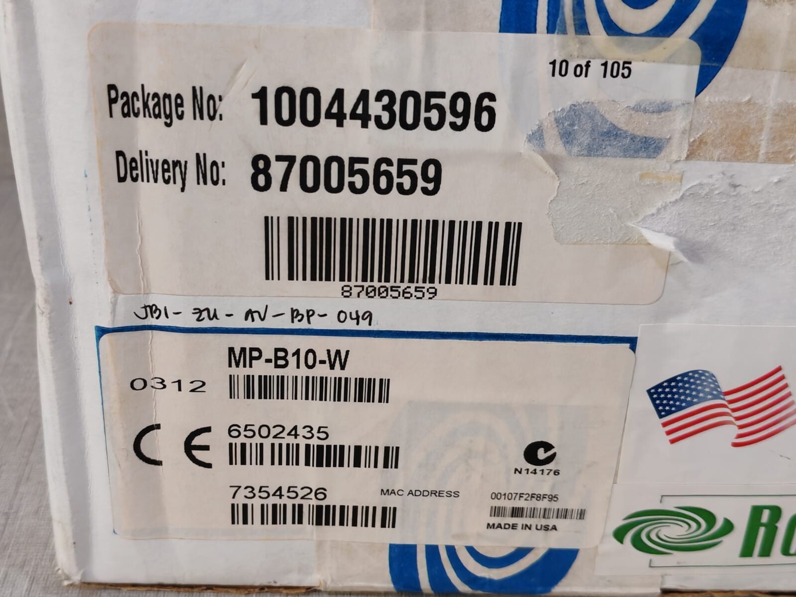 Crestron MP-B10-W CRESTRON MP-B10-W Media Presentation Button Panel B10 White - SEALED 2