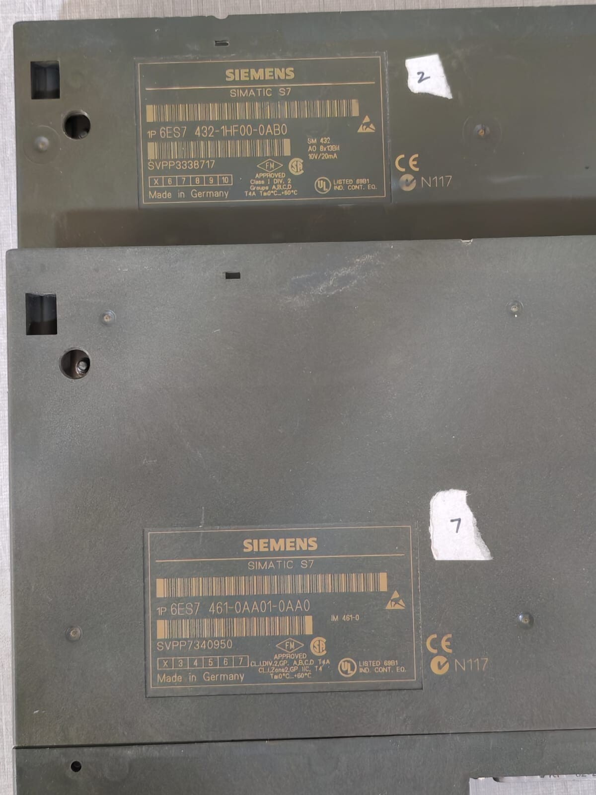 Siemens 6ES7 432-1HF00-0AB0 and 6ES7 461-0AA01-0AA0 Siemens SIMATIC S7 6ES7 432-1HF00-0AB0 and 6ES7 461-0AA01-0AA0 3