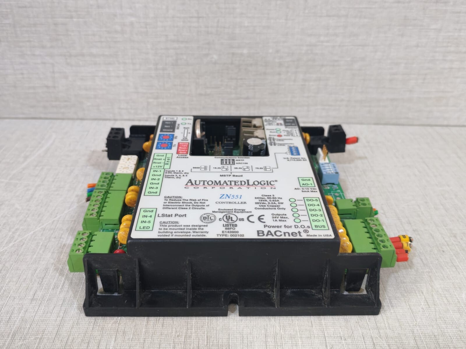 BACnet AUTOMATEDLOGIC REV-13 BACnet AUTOMATEDLOGIC ZN551 CONTROLLER MODULE REV 13 6