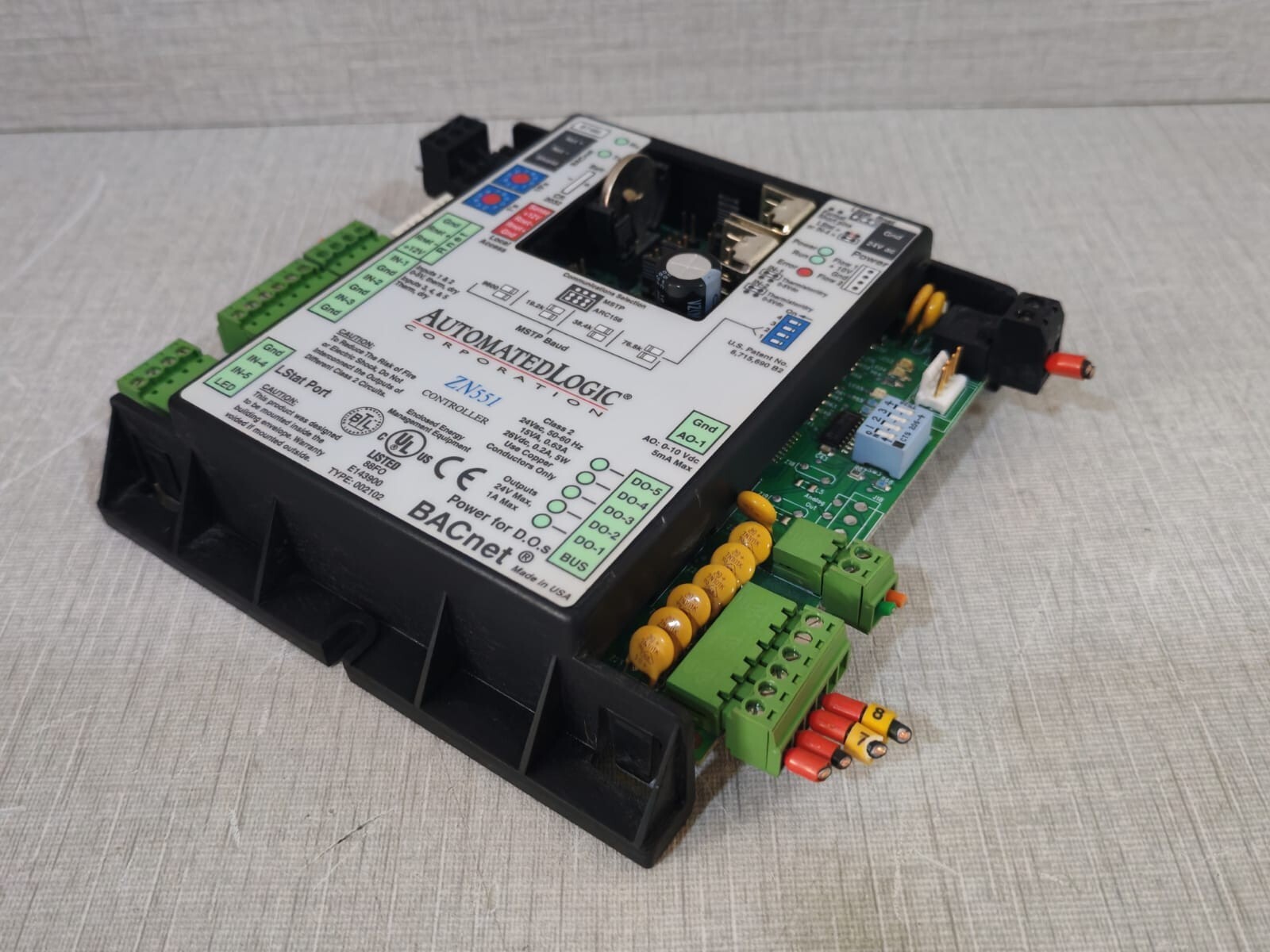 BACnet AUTOMATEDLOGIC REV-13 BACnet AUTOMATEDLOGIC ZN551 CONTROLLER MODULE REV 13 10