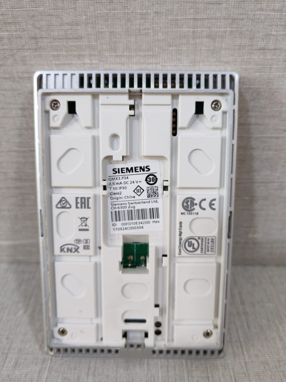 Siemens QMX3.P34 Siemens QMX3.P34 Room Operator Unit - Without Cover 8