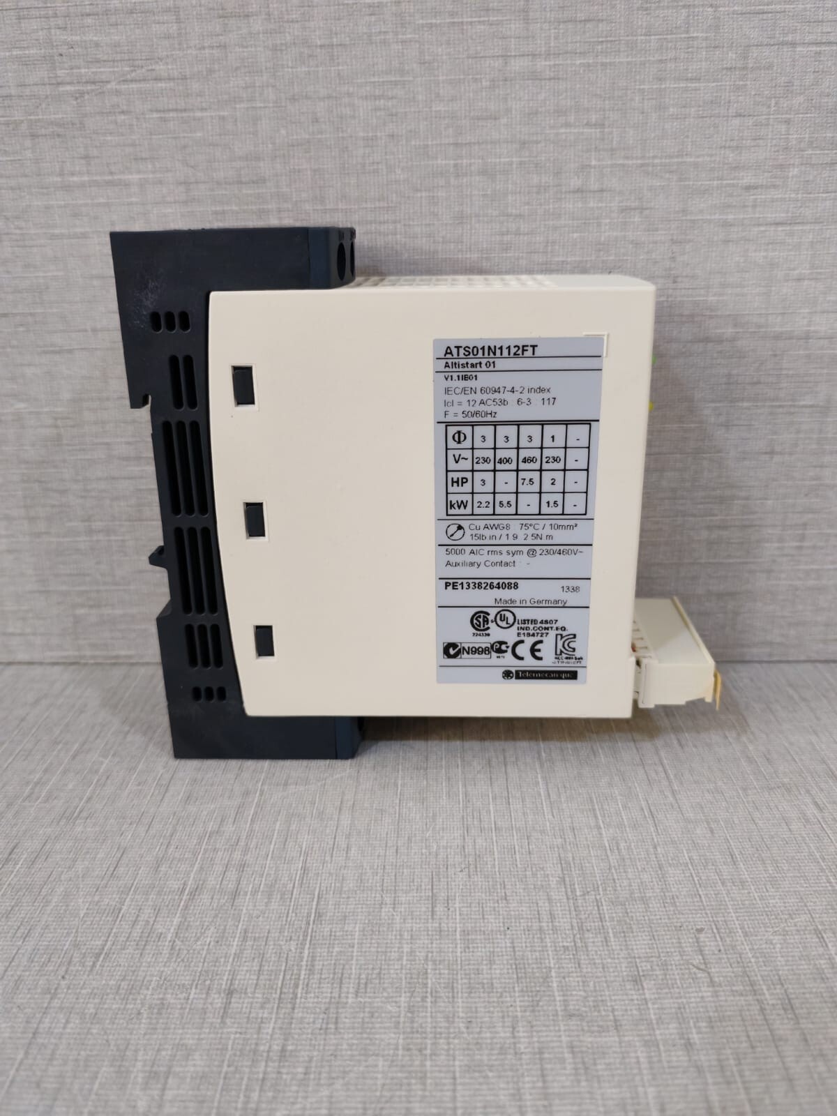Schneider Electric 066716 Schneider Electric Soft Starter ATS01N112FT Altistart 01, 066716 | 12A 110-480V 4