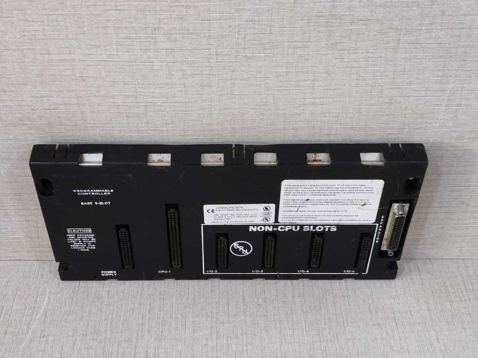 GE Fanuc IC693CHS397K GE Fanuc IC693CHS397K 5-Slot Base Expansion EMI Enhanced 4