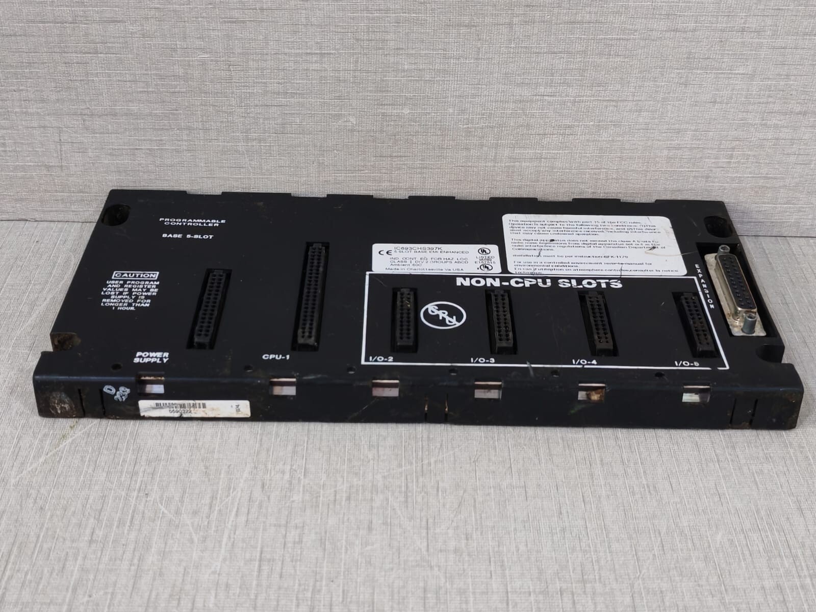 GE Fanuc IC693CHS397K GE Fanuc IC693CHS397K 5-Slot Base Expansion EMI Enhanced 5