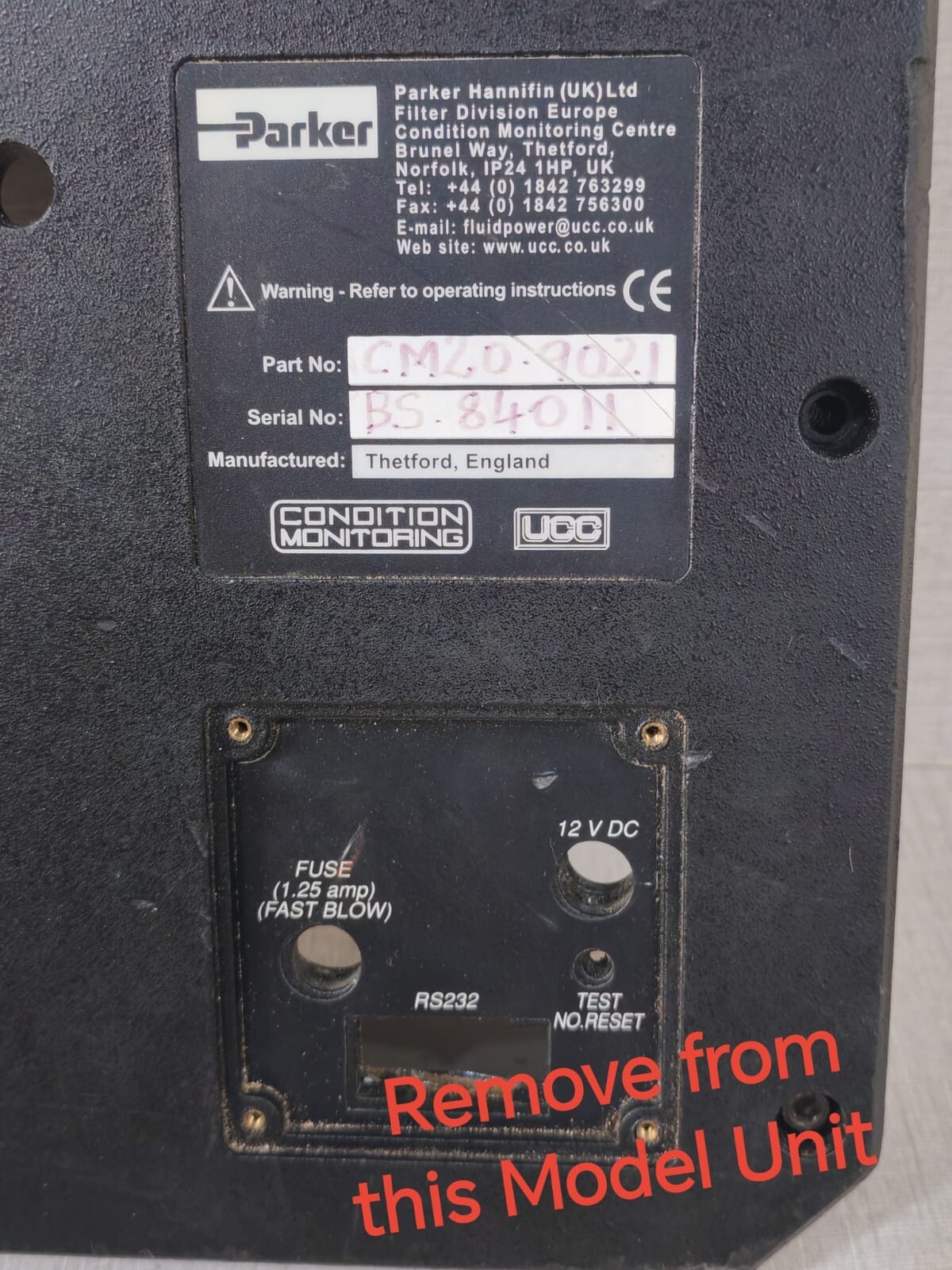Parker CM20.9021 DC Motor for Parker CM20 Portable Particle Fluid Contamination Monitor CM20.9021 2