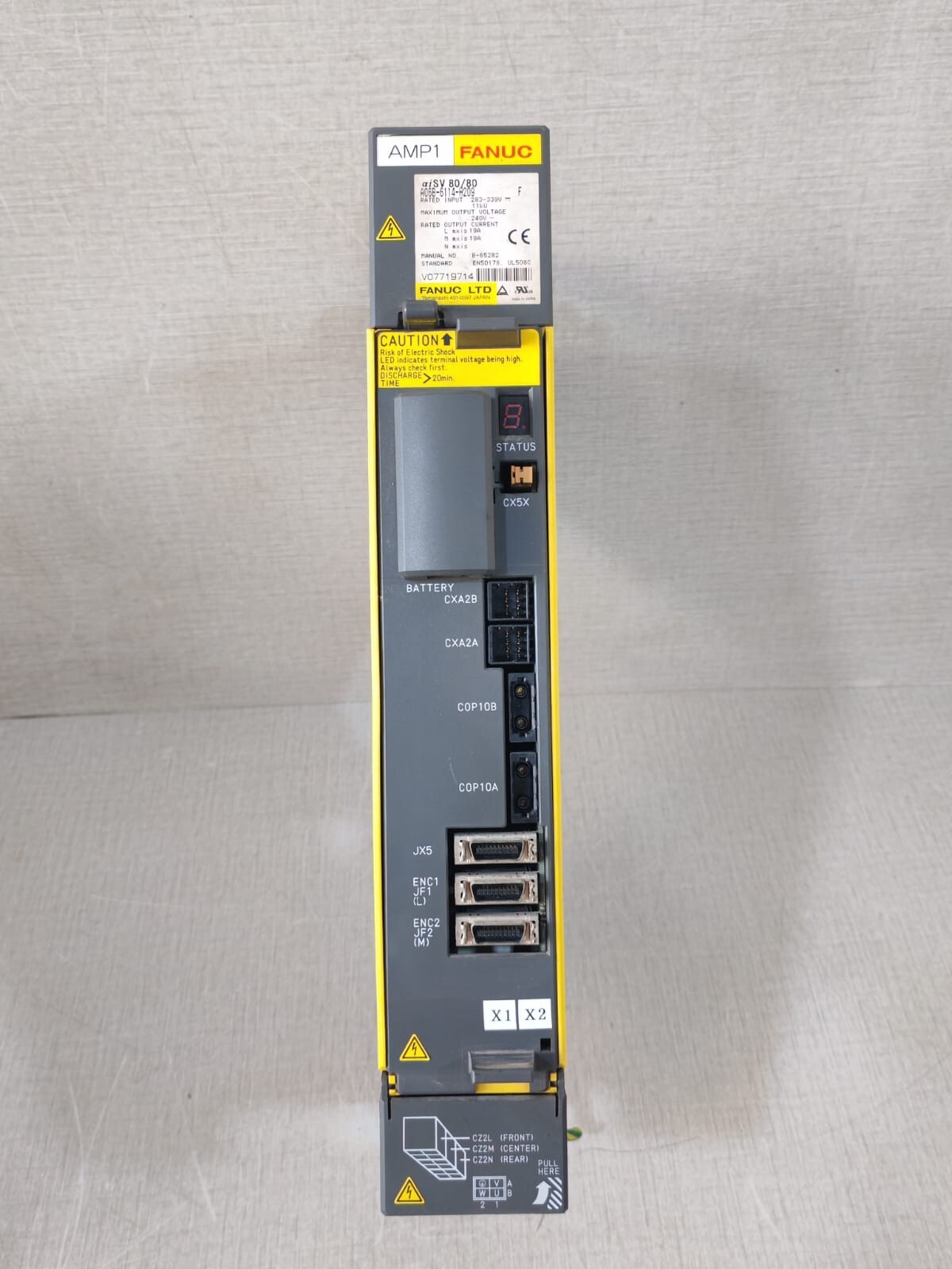 Fanuc A06B-6114-H209 FANUC A06B-6114-H209 SER F SERVO AMPLIFIER 283-339V-11KW 240V 7