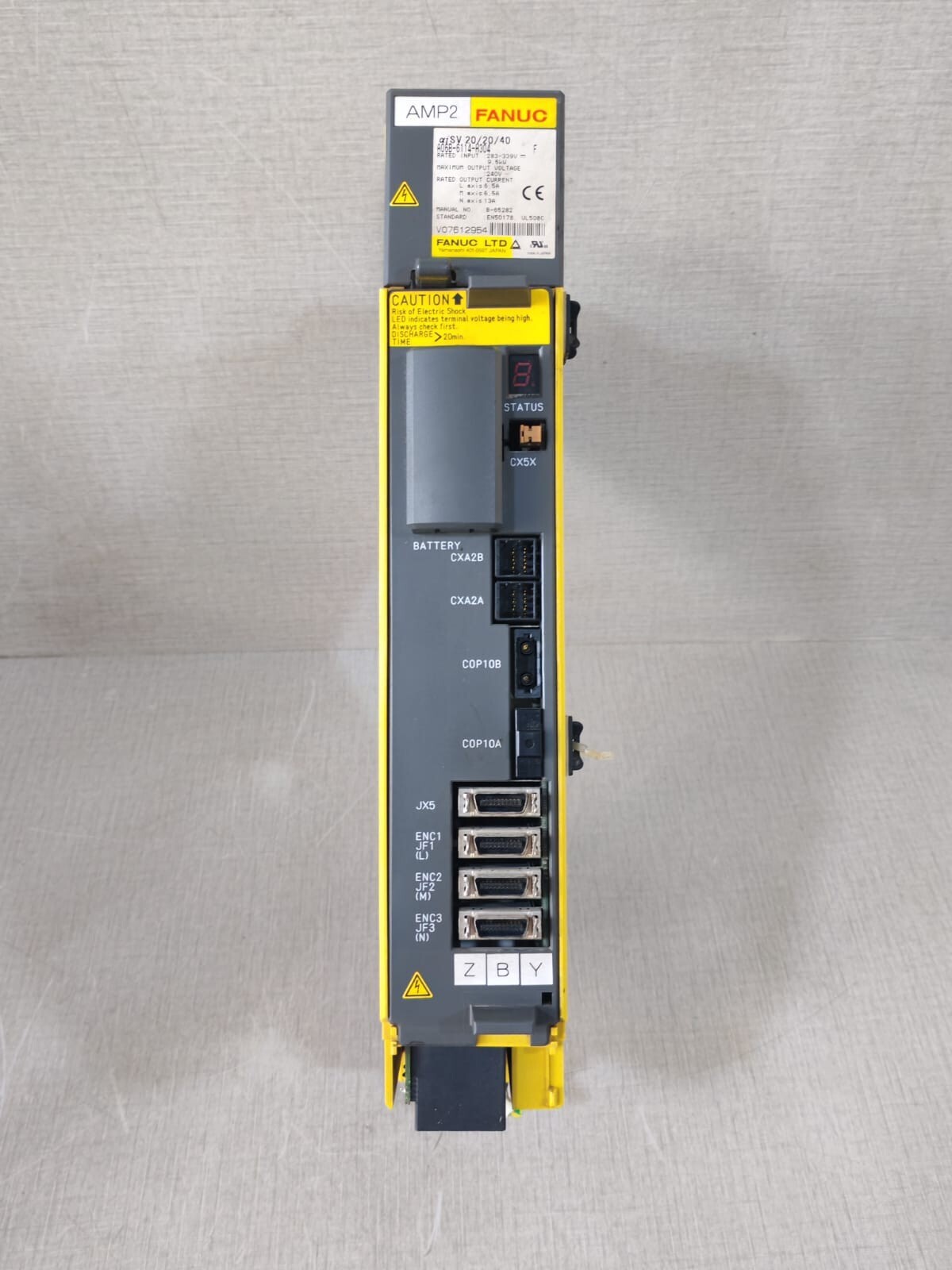 FANUC A06B-6114-H304 FANUC A06B-6114-H304 SER F SERVO DRIVE 283-339V 9.5KW 240V 7