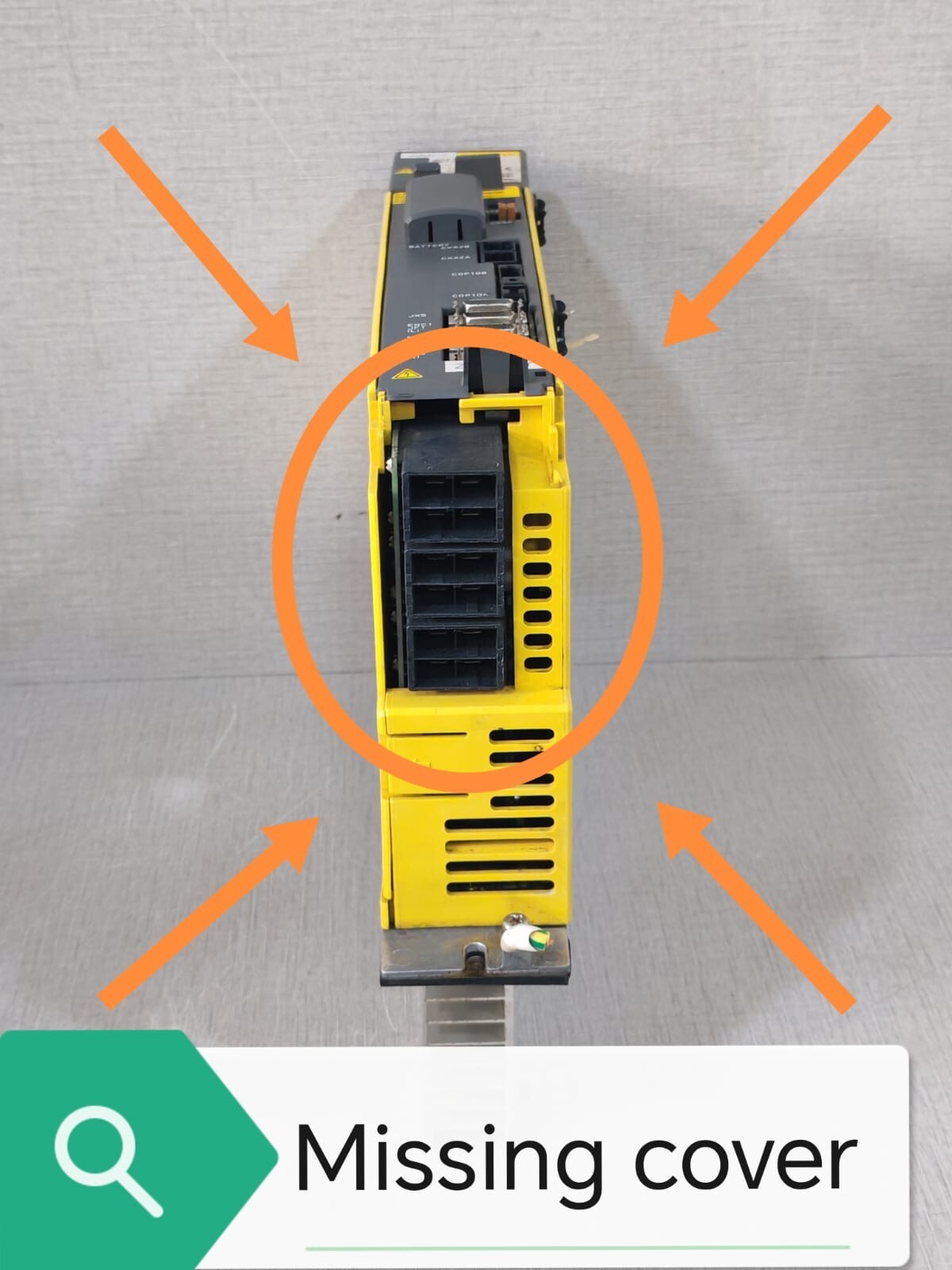 FANUC A06B-6114-H304 FANUC A06B-6114-H304 SER F SERVO DRIVE 283-339V 9.5KW 240V 8