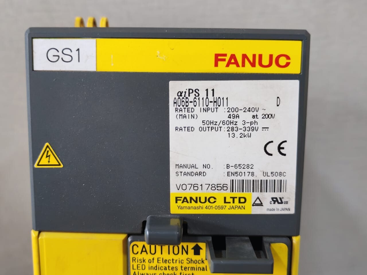 Fanuc A06B-6110-H011 FANUC A06B-6110-H011 SER D POWER SUPPLY- & WITH RUSTY PART 2