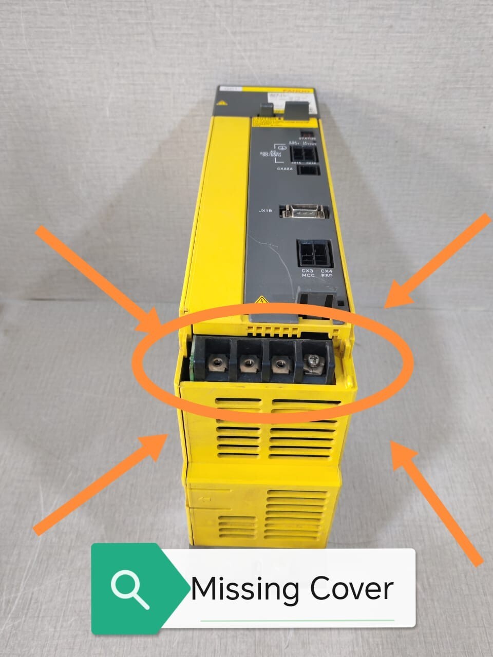 Fanuc A06B-6110-H011 FANUC A06B-6110-H011 SER D POWER SUPPLY- & WITH RUSTY PART 6