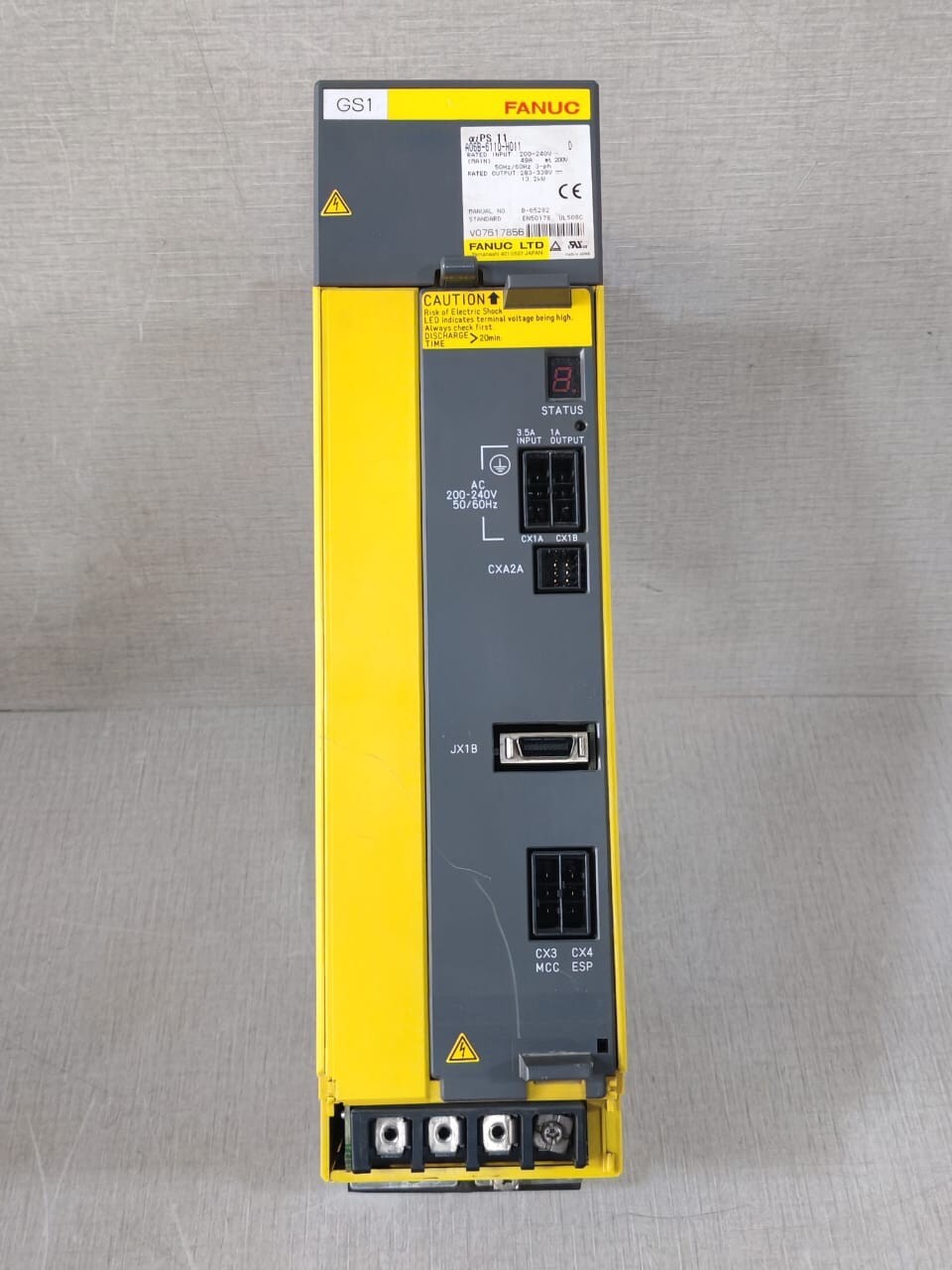 FANUC A06B-6110-H011 SER D POWER SUPPLY- & WITH RUSTY PART