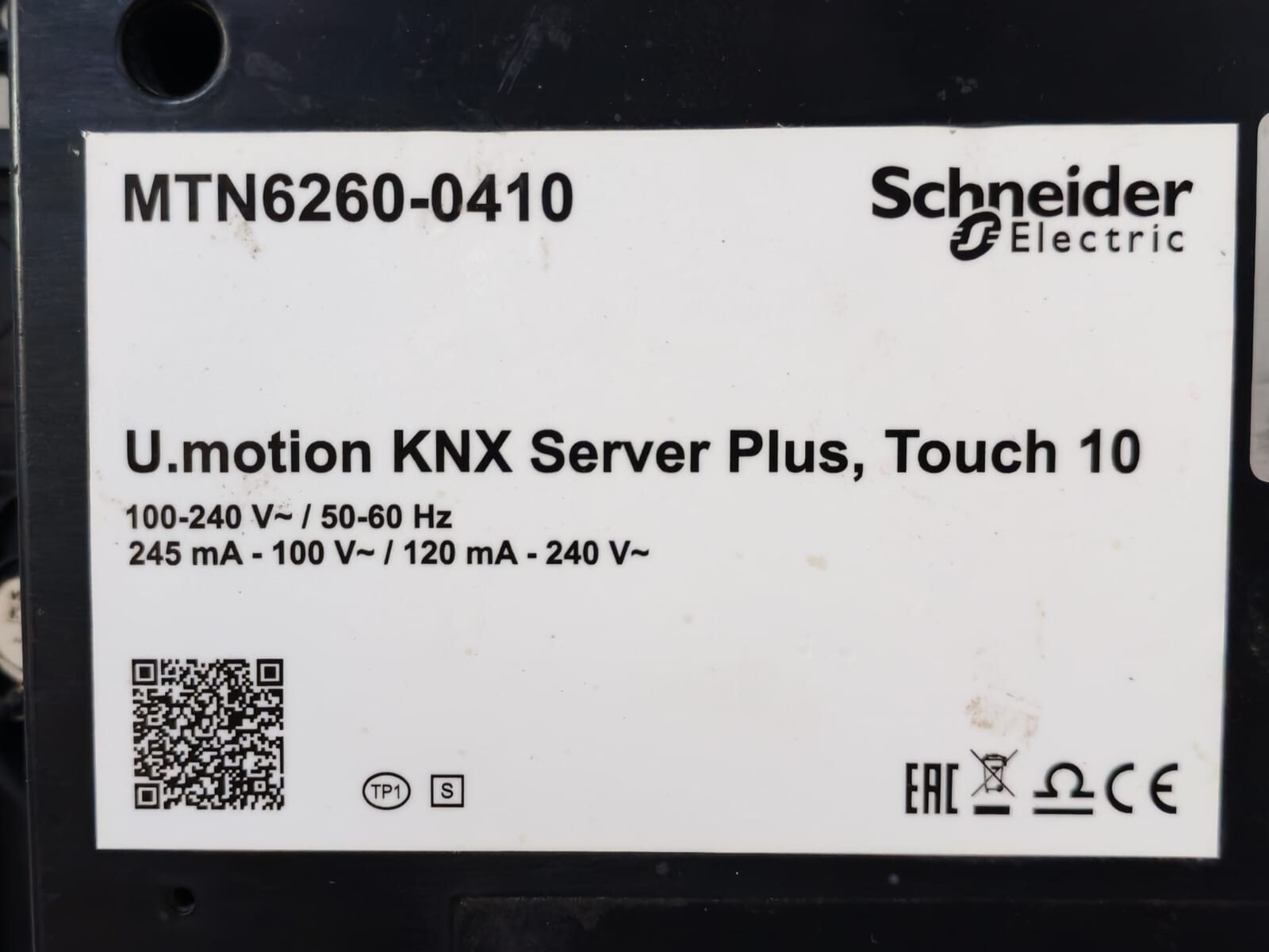 Schneider Electric MTN6260-0410 SCHNEIDER ELECTRIC MTN6260-0410 U.MOTION KNX SERVER PLUS,TOUCH 10" 7