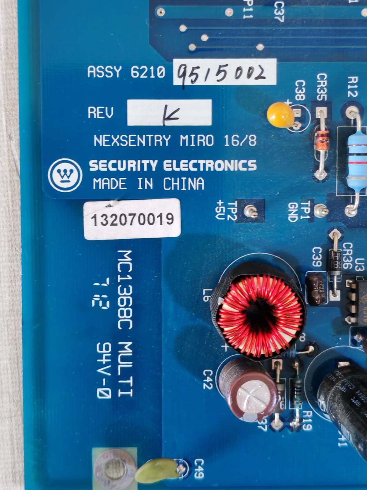 WSE 4100 Series WSE NEXSENTRY MIRO 16/8 Module 4100 Series PCB Board (Rev. K, J, G1) 2