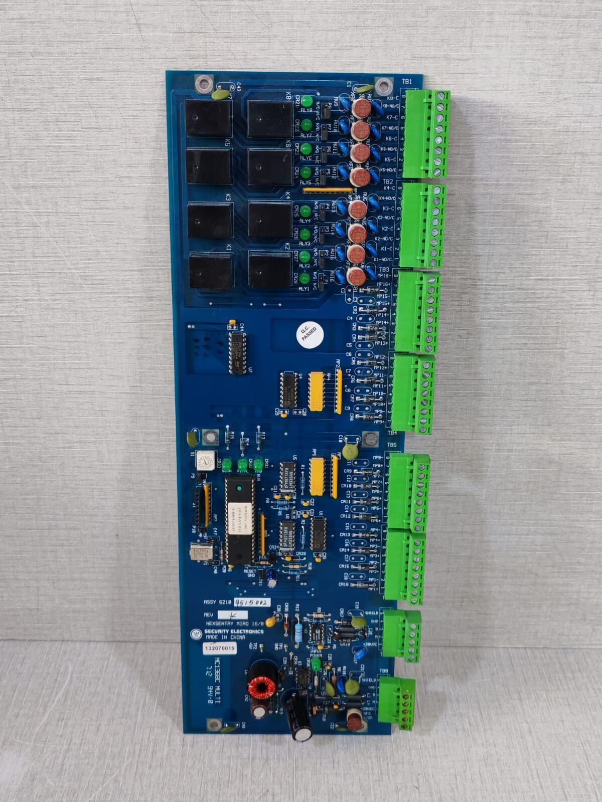 WSE NEXSENTRY MIRO 16/8 Module 4100 Series PCB Board (Rev. K, J, G1)