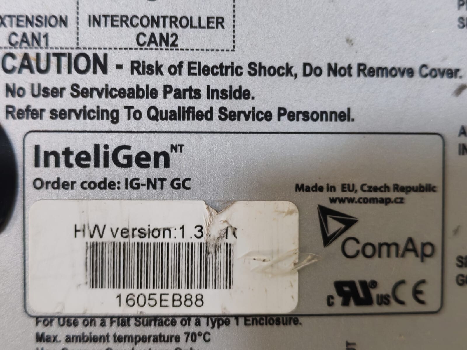 COMAP INTELIGEN IG-NT GC COMAP INTELIGEN IG-NT GC GEN-SET CONTROLLER 2