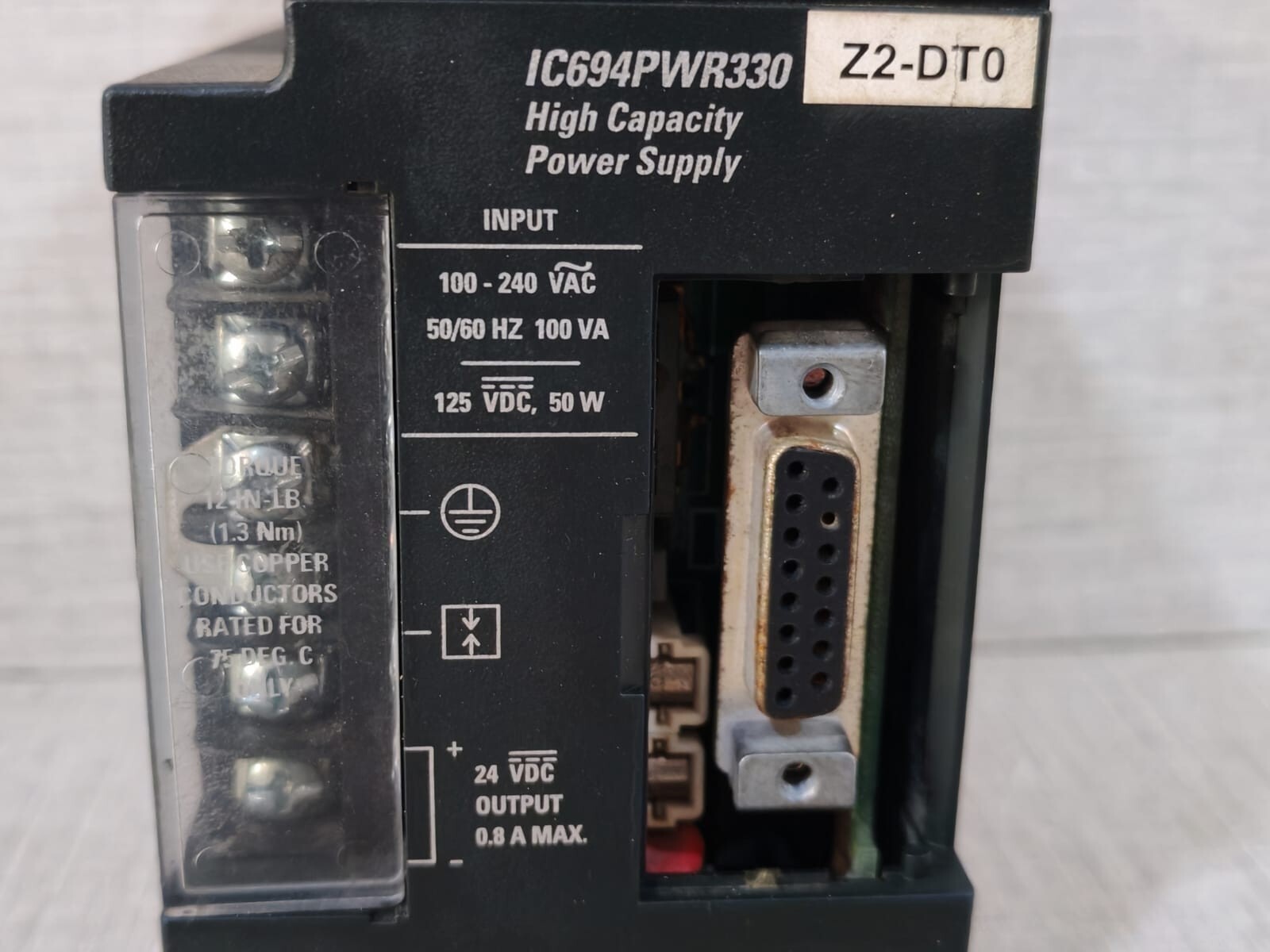 GE Fanuc IC694PWR330A GE FANUC RX3i IC694PWR330A POWER SUPPLY 120/240VAC HI-CAP 30W 3