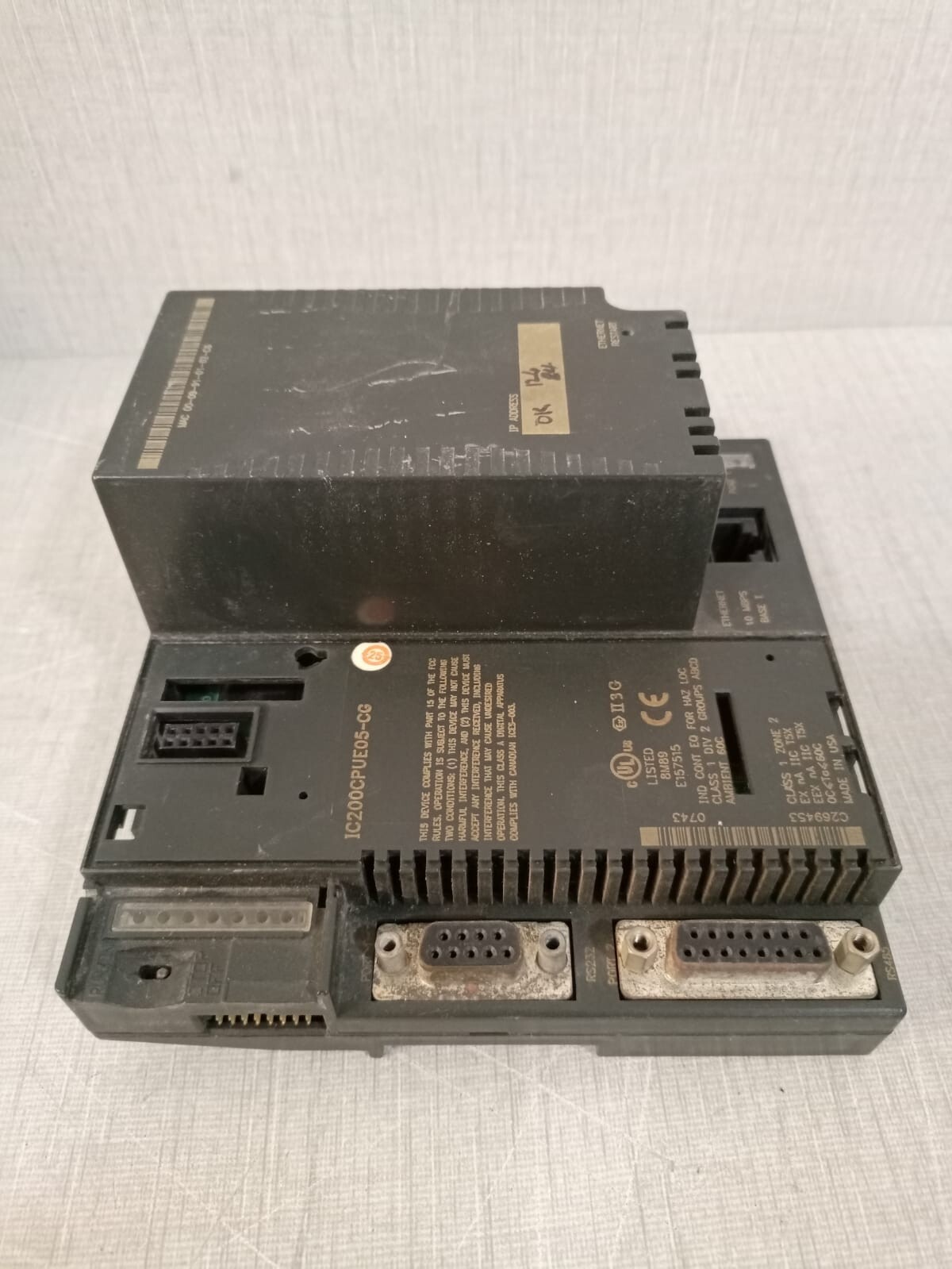 GE IC200PWR102E /CPU IC200CPUE05-CG GE Fanuc VersaMax CPU IC200CPUE05-CG 5