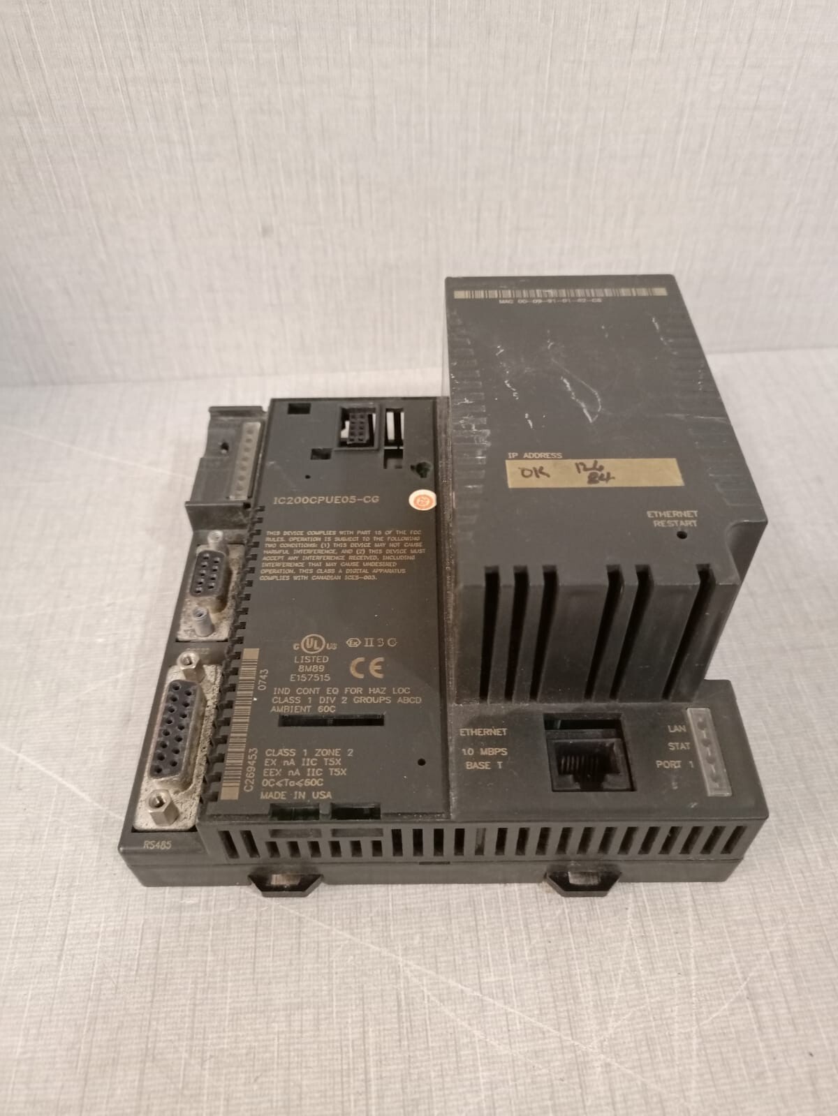 GE IC200PWR102E /CPU IC200CPUE05-CG GE Fanuc VersaMax CPU IC200CPUE05-CG 6