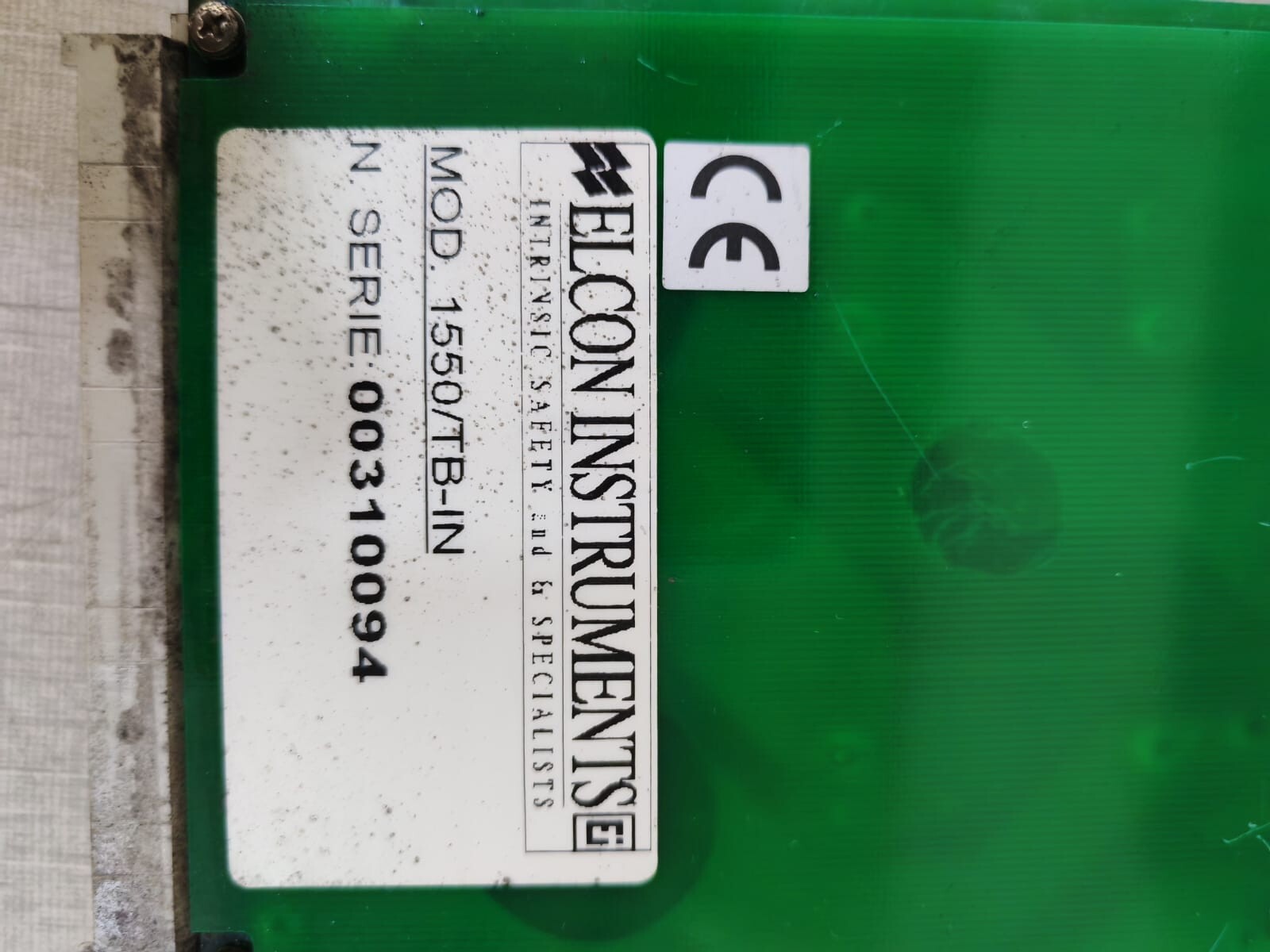 ELCON INSTRUMENTS 1550 / TB-IN ELCON INSTRUMENTS 1550 / TB-IN ALARM CONTACT 4