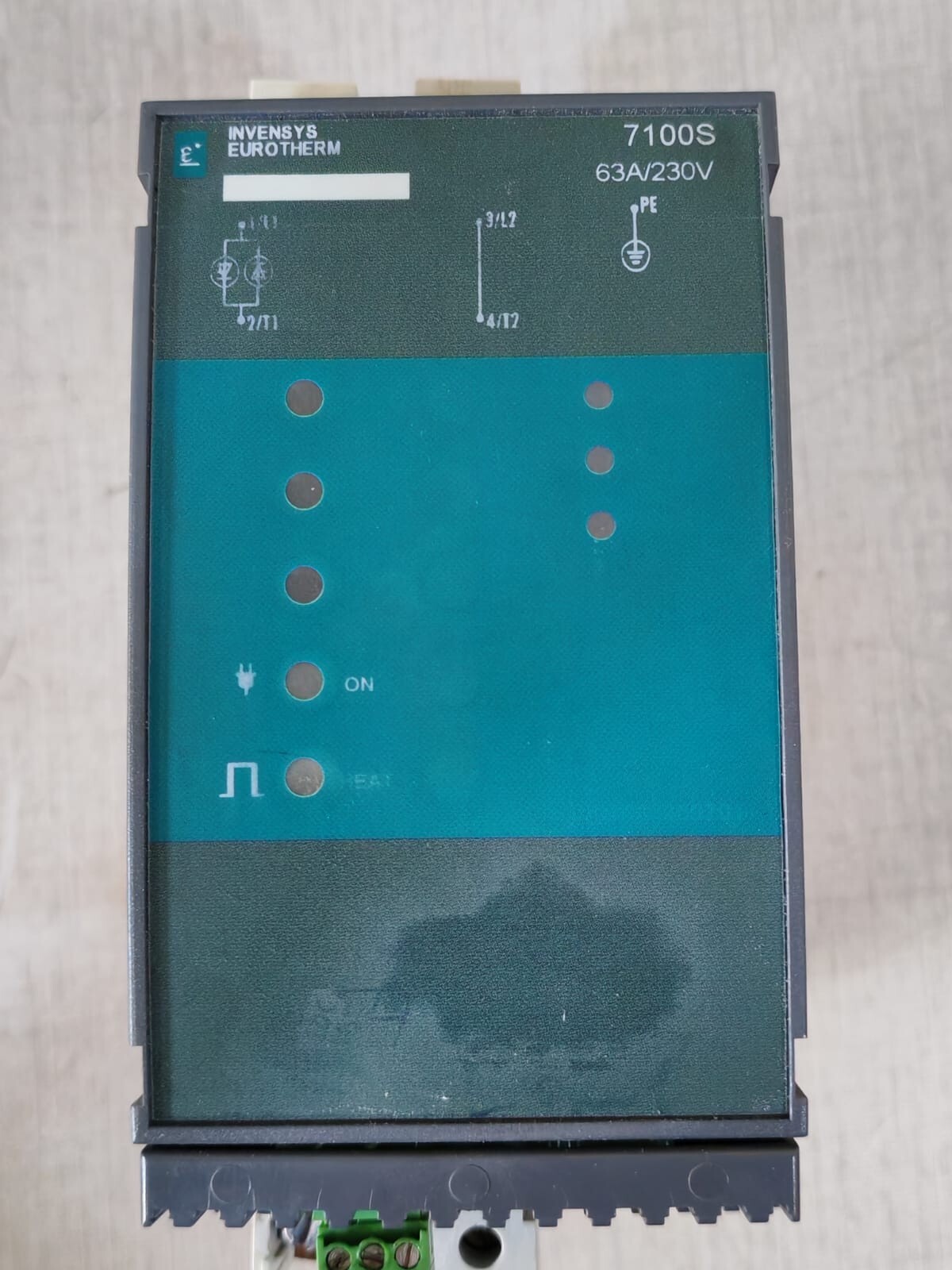 Invensys Eurotherm 7100S 63A/230V Invensys Eurotherm 7100S 63A/230V Solid State Relay CF-6124 2