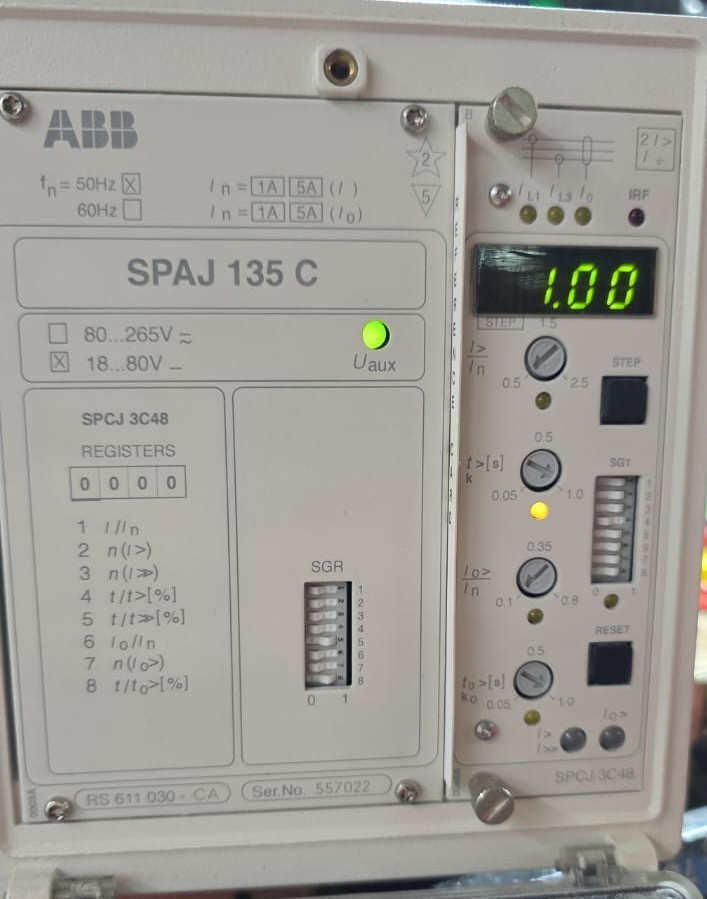 ABB SPAJ 135 C-CA ABB SPAJ 135 C / SPAJ 135 C-CA COMBINED OVERCURRENT & EARTH-FAULT RELAY-TESTED 2