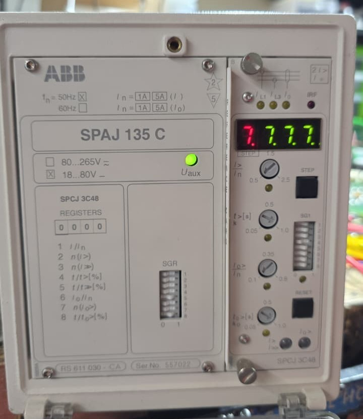 ABB SPAJ 135 C-CA ABB SPAJ 135 C / SPAJ 135 C-CA COMBINED OVERCURRENT & EARTH-FAULT RELAY-TESTED 4