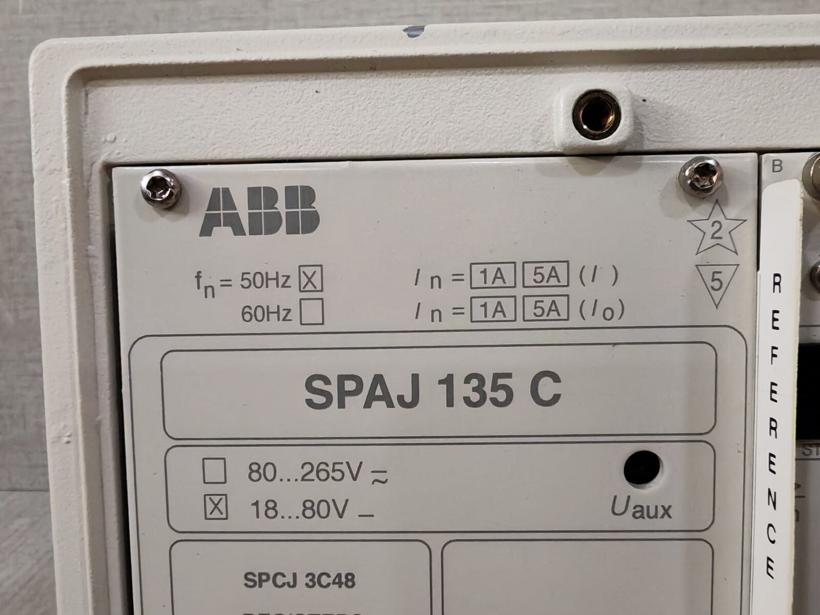 ABB SPAJ 135 C-CA ABB SPAJ 135 C / SPAJ 135 C-CA COMBINED OVERCURRENT & EARTH-FAULT RELAY-TESTED 6
