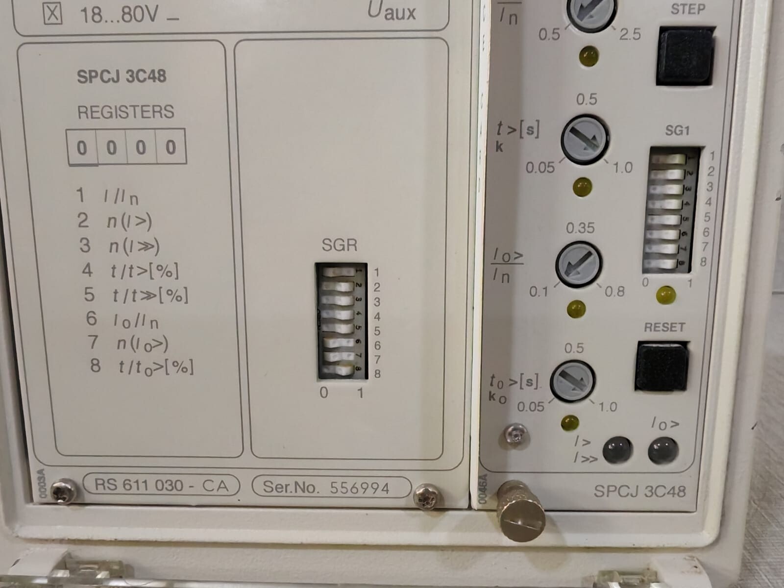 ABB SPAJ 135 C-CA ABB SPAJ 135 C / SPAJ 135 C-CA COMBINED OVERCURRENT & EARTH-FAULT RELAY-TESTED 8