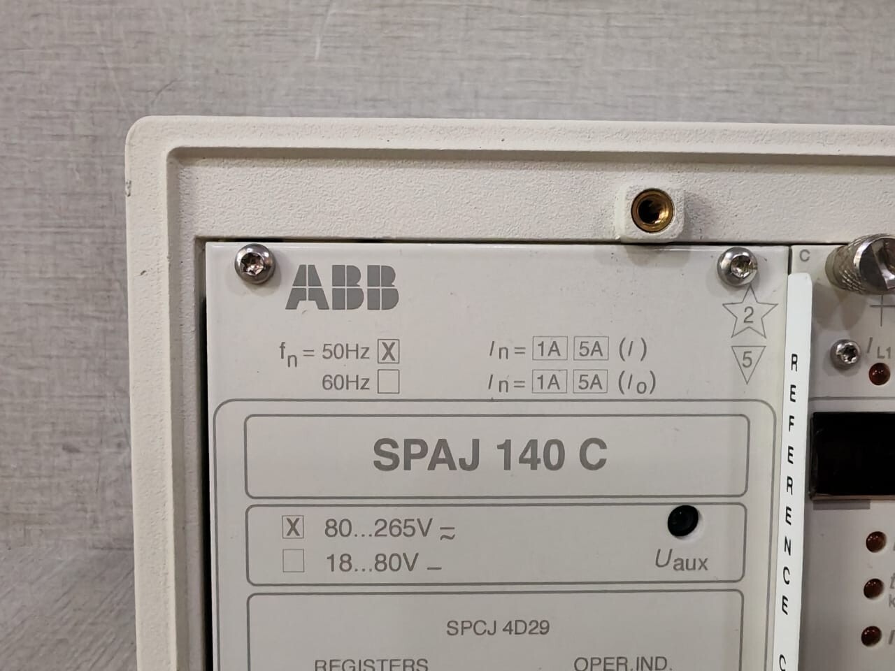 ABB SPAJ-140 ABB SPAJ 140 C-AA REV.E OVERCURRENT & EARTH-FAULT RELAY 3
