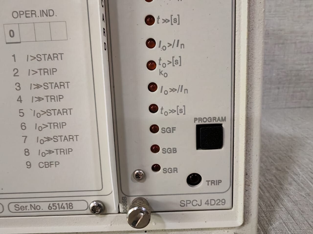 ABB SPAJ-140 ABB SPAJ 140 C-AA REV.E OVERCURRENT & EARTH-FAULT RELAY 6