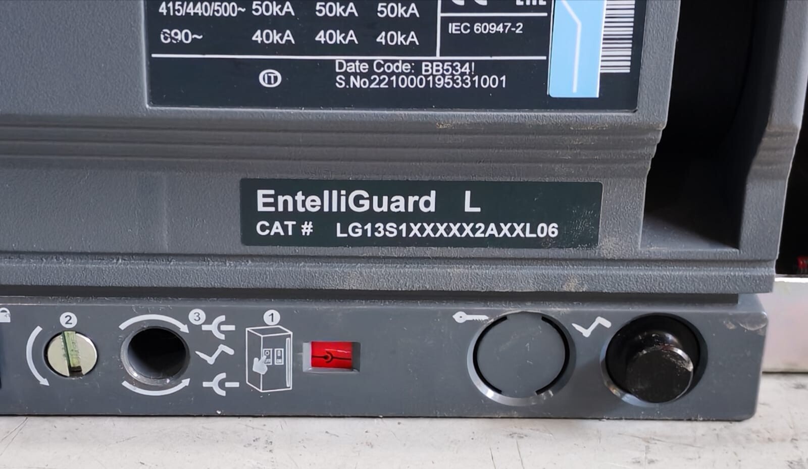 GE LTG00K9XXSFXXXX GE EntelliGuard L LG13S1 LTG00K9XXSFXXXX IN=1250A BB5341 Power Circuit Breaker 8