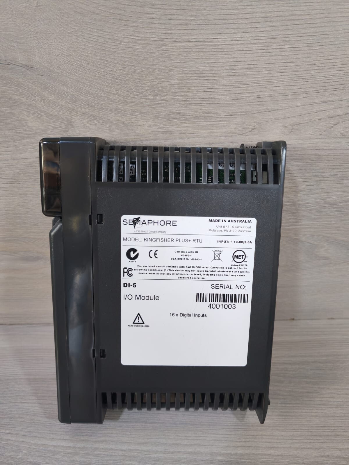 SEMAPHORE KINGFISHER KINGFISHER PLUS+ RTU DI-5 Semaphore Kingfisher Plus+ RTU DI-5 I/O Module 5