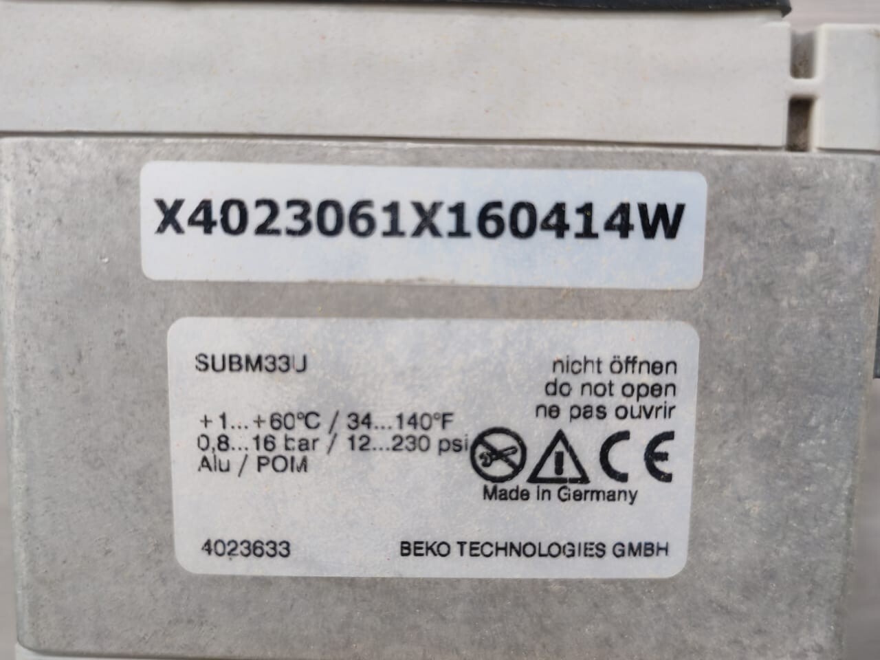 Beko BEKOMAT4023633 BEKOMAT 4023633 DRAIN VALVE SERVICE KIT FOR BEKOMAT 33U NO LOSS DRAIN 2
