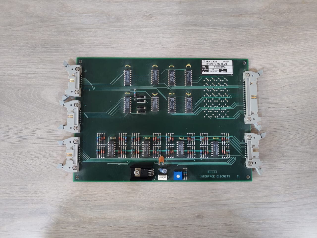 Thales DISCRET/TTL THALES 61228104AA Discret/TTL PCB Board 3