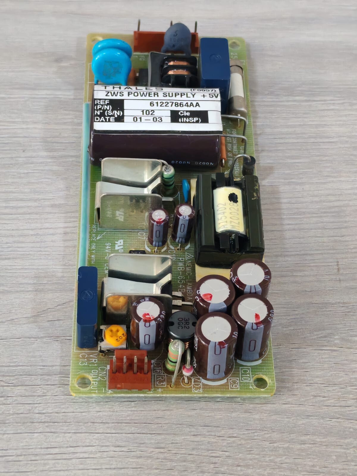 TDK-Lambda PWB-654B Nemic-Lambda PWB-654B Power Supply PCB Board 5