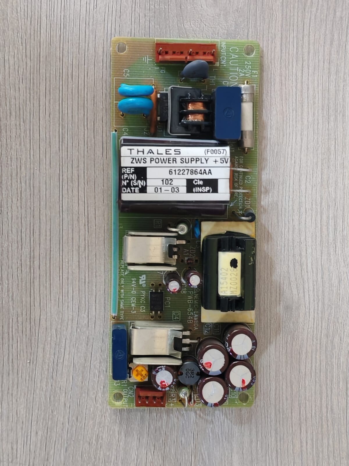 TDK-Lambda PWB-654B Nemic-Lambda PWB-654B Power Supply PCB Board 6