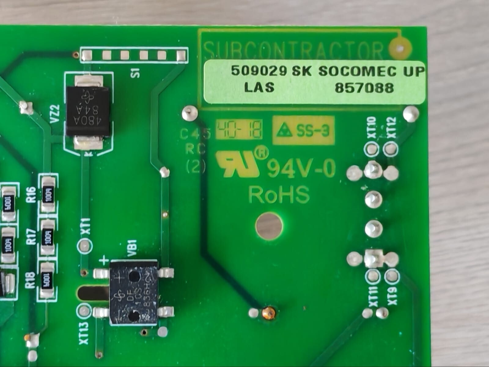 Socomec ST100 Socomec UPS ST100 E303312D PCB Card 9