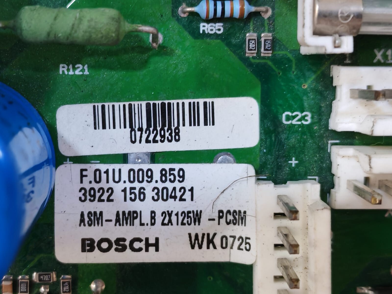 Bosch CARD-3922-156 BOSCH F.01U.009.859 PCB CARD 3922 156 30421 2