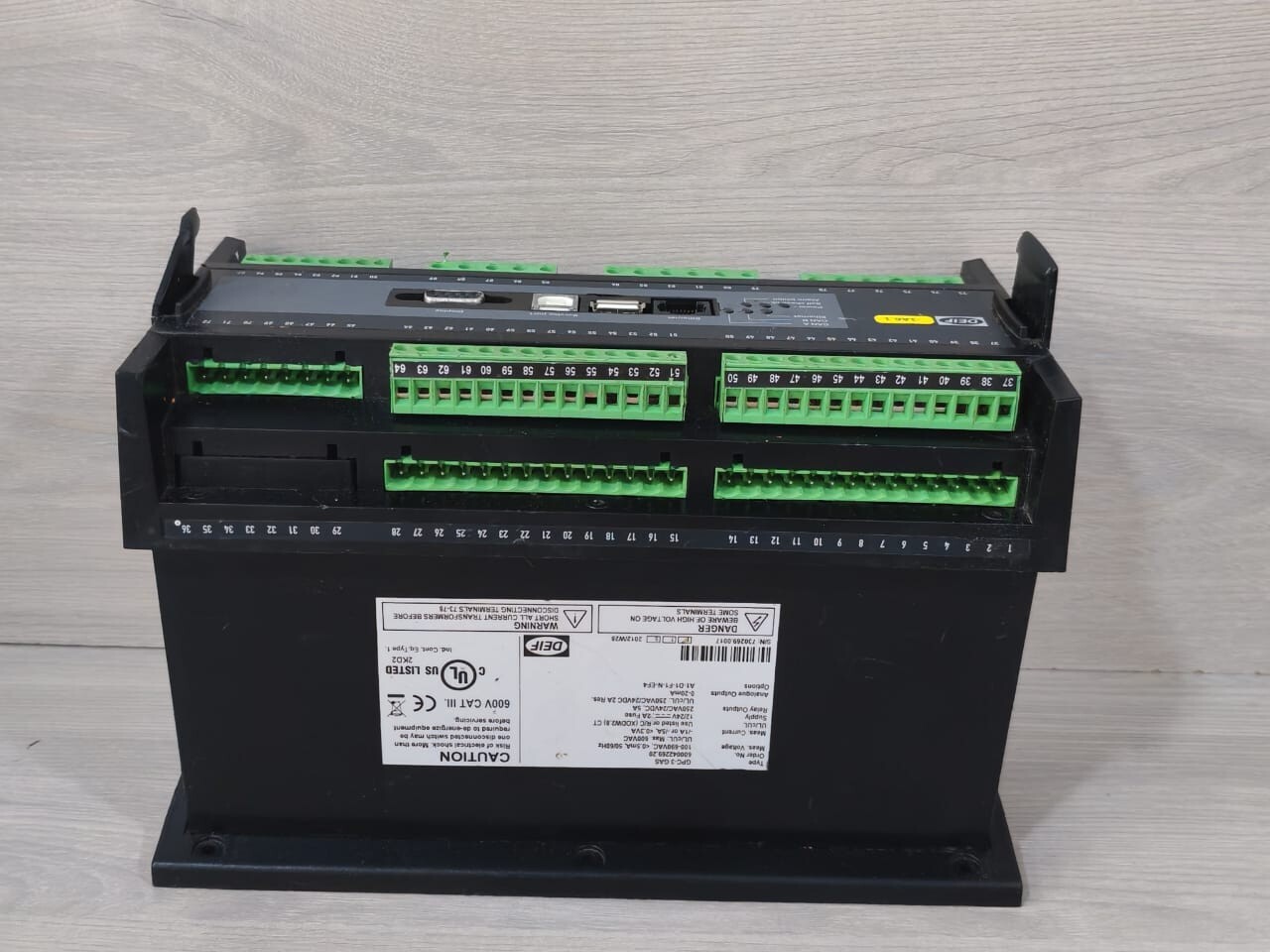 GE GPC-3 DEIF GPC-3 GAS GENERATOR PARALLELING CONTROLLER 600042269.20 5